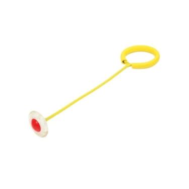 Imagem de Pula Corda Giratório Com Led Brinquedo Infantil Gira Pula Corda LED Pisca/Pisca (Amarelo)