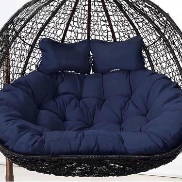 Imagem de Almofada De Cadeira De Balanço Dupla, Almofada De Cadeira De Ovo Pendurada Grossa à Prova D'água, Almofada De Assento De Substituição Lavável Para Cadeiras De Rede, Almofadas De, A