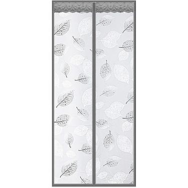 Imagem de Porta De Tela Magnética Isolada, à Prova De Vento Ar Condicionado Resistente Ao Frio Cortina Divisória Portas Dobráveis Bi-fechamento Automático, Para Varanda Portas Desli, B, 110x230CM