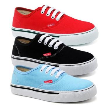 Imagem de Kit 3 Tenis Casual Feminino Confortável E Estiloso - Shoesmaker, Verme