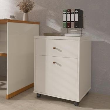 Imagem de VIA NOSSA - Gaveteiro Berlin Cor:off White/naturale