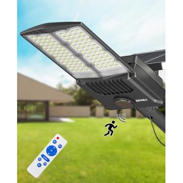 Imagem de JAYNLT Iluminação Pública Solar Externa Y-9000W, 6500K, 700000Lm, Alta Potência, Estacionamento Comercial, Do Anoitecer Ao Amanhecer, Ip67, À Prova D'Água, Lâmpadas De Segurança, Sensor Movimento Pa