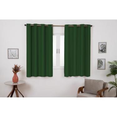 Imagem de Cortina Blackout 2,20m x 1,30m Quarto Sala Blackout PVC corta a luz(verde)