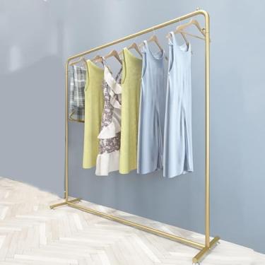 Imagem de Cabide De Roupas Dourado, Cabide De Roupas Comercial Independente Para Pendurar Roupas, Rack De Armazenamento De Organizador De Quarto Multi-futiol Resistente Para Organização, A, 150x40x160cm