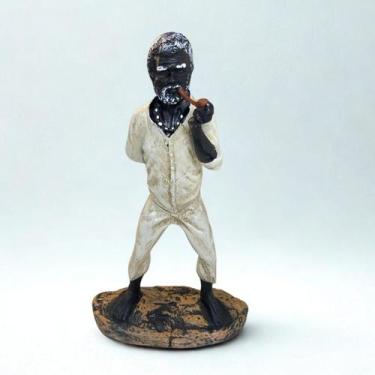 Imagem de Escultura Preto Velho Curador 22 cm Resina - Meta Atacado