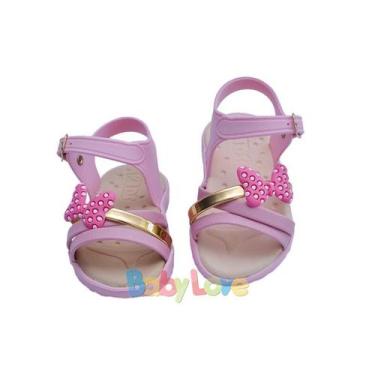 Imagem de Sandália Baby Laço Papete Infantil Pronta Entrega Babuche Infantil Par