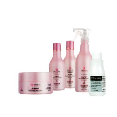 Imagem de Kit Reconstrução Home Care Com Queratina E Shampoo Detox