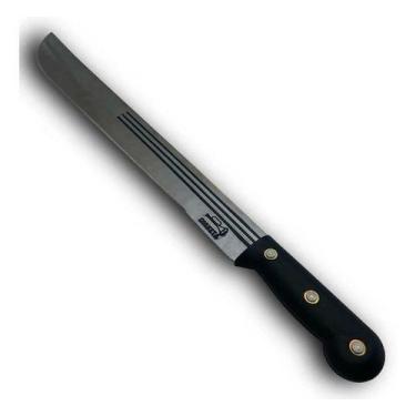 Imagem de Lamina Fação Para Corte De Mato Alto Carbono 3 Listras 14pol Cb Preto 