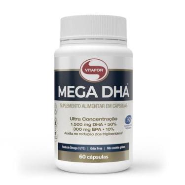 Imagem de Mega DHA Vitafor 1000mg - 60 Cápsulas  Suplemento de Ômega-3 Premium