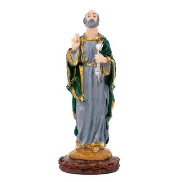 Imagem de Escultura São Pedro 8,50 cm em Resina - Lua Mística - 100% Original - 