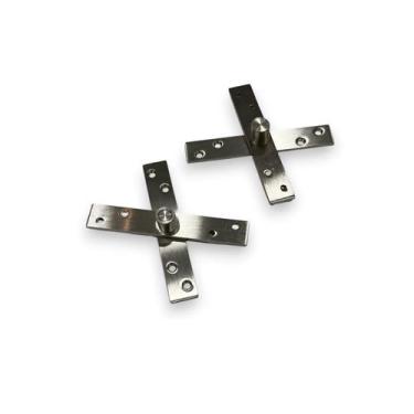 Imagem de Dobradiça Pivotante de Inox para portas de até 80kg - Perfil Rold