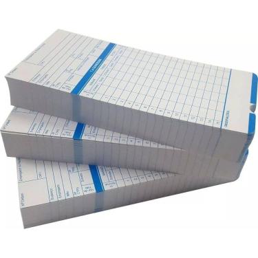 Imagem de Cartão Para Relógio De Ponto Cartográfico - 100 Unidades