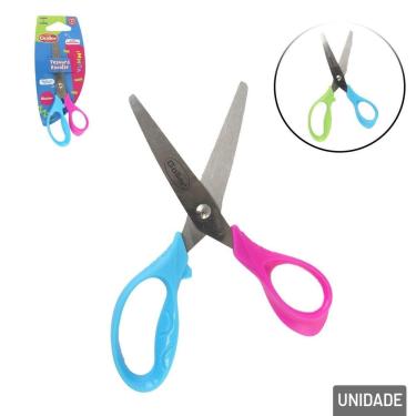 Imagem de Tesoura de Inox 13cm Escolar Coress - Tudo em Caixa