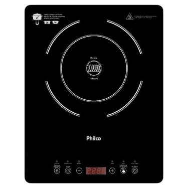 Imagem de Cooktop De Indução Preto 1 Boca Portátil Philco 220v, 220V
