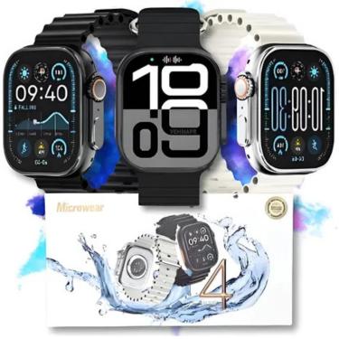 Imagem de Smartwatch U4 Ultra 4 Lancamento 2025 Série 10 Original Microwear ChatGpt IA Gps Amoled 49mm Nfc-Unissex