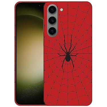 Imagem de SM CASES Capa para Samsung Galaxy S23 5G - Web Spider Red Design impresso 3D Capa de plástico rígido para Samsung Galaxy S23 5G
