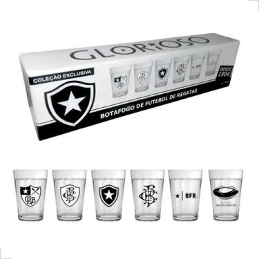 Imagem de Copo Americano Conjunto Kit 6 Times de Futebol Licenciado 190ML - ALLM