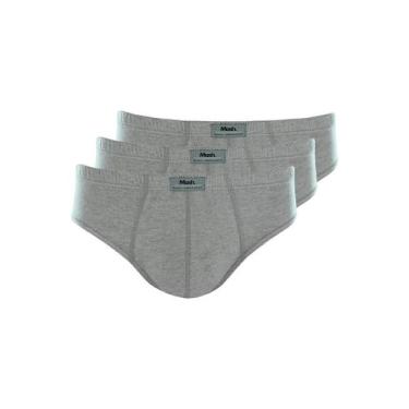 Imagem de Kit com 3 Cuecas Slip Mash 074.58, Cinza, P
