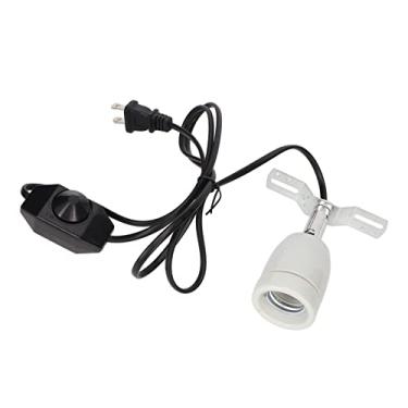 Imagem de Generic Suporte de Lâmpada de Cerâmica de Réptil, 400W Flexível E27 110−220V Réptil Luz de Luz de para a Lâmpada de Tartaruga (Plugue dos EUA 110-220V)