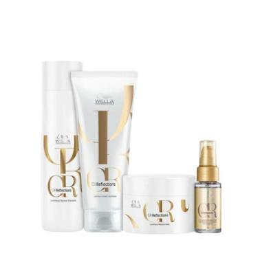 Imagem de Wella Oil Reflections Sh 250ml + Cond 200ml + Masc 150ml + Oleo 30ml -