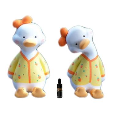 Imagem de Aromatizador de ar de carro de pato fofo para ventilação - Decoração de carro interior elegante e compacta LXQTAO (amarelo, fragrância enviada aleatoriamente)