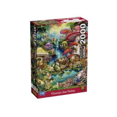 Imagem de Quebra-cabeça 2000 Peças Vilarejo das Fadas  - Puzzle Grow