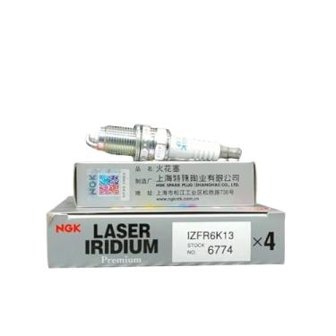 Imagem de 4/6 peças originais NGK IZFR6K13 6774, novas velas de ignição de platina laser irídio, compatíveis com Honda Fit 2004-2014, City 2006-2015, CRIDERs1 1,5L(RED)