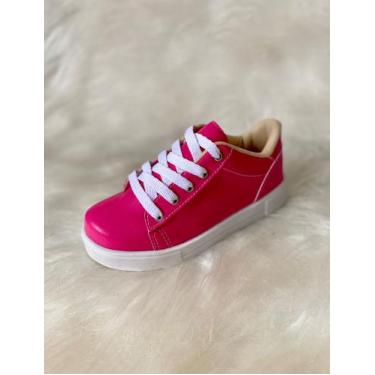 Imagem de Tênis Infantil Feminino Volta as Aulas - Pequena Rainha, Pink, 25