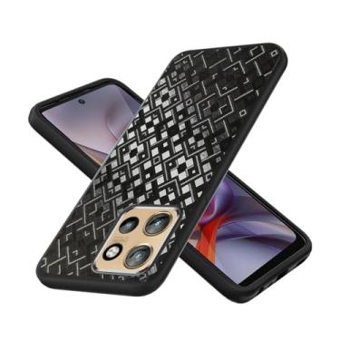 Imagem de Compatível com Motorola Edge 50 Neo/ThinkPhone 25/Motorola S50 Capa de telefone TPU de silicone macio + reflexo traseiro 3D fosco anti-impressões digitais