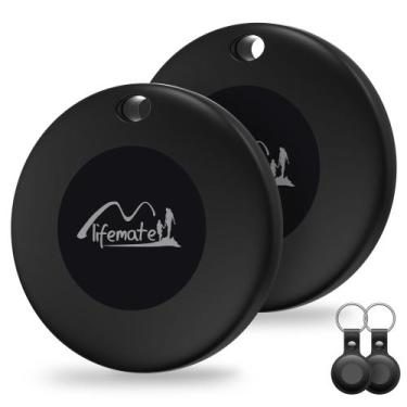 Imagem de Etiqueta de rastreamento Bluetooth Lifemate com chaveiro de couro (pac