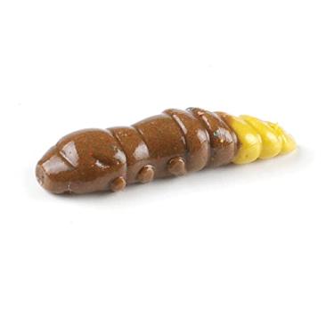 Imagem de Iscas macias de plástico macio Larva 38 mm/18 peças flutuantes de água doce iscas de silicone macio