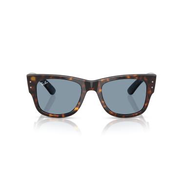 Imagem de Óculos de Sol Ray-Ban Mega Wayfarer 0RB0840S 902/56 Tam 51 / Havana Marrom - Lentes Azul