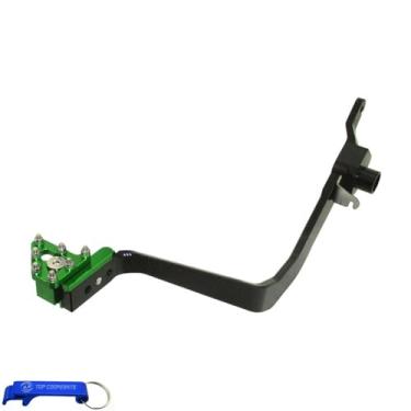 Imagem de TC-Motor Conjunto de haste de alavanca de pedal de freio para KLX110RL 110RL Dirt Pit Bike KLX 110 (alavanca de pedal de freio verde)