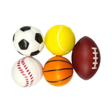 Imagem de Bolas Elásticas De Descompressão De Esponja PU 5 PCS Para Basquete Fut