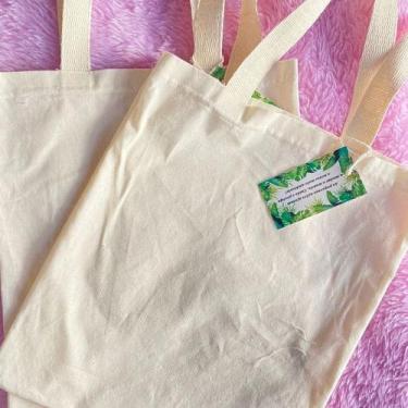Imagem de Bolsa ecológica Ecobag Lisa - Diversos tamanhos 100% algodão - T2Click