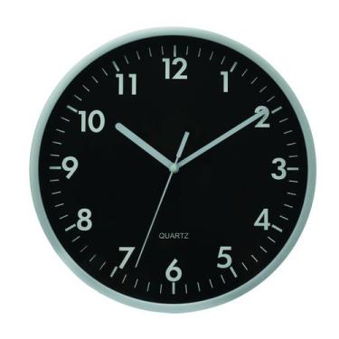 Imagem de Relógio de parede Yazi 25cm, Prata
