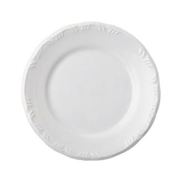 Imagem de Prato Raso 26cm Linha Pomerode Branco Porcelana Schmidt, Branco, 25,6c