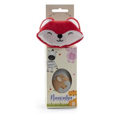 Imagem de Paninho Naninha Bichinho Porta Chupeta Bebe Pelúcia - LuckBabyStore, N