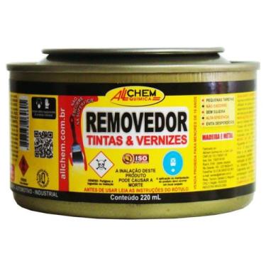 Imagem de Removedor De Tinta Verniz Textura Pastoso Allchem 220ml