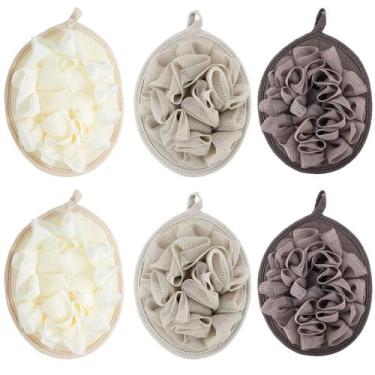 Imagem de Conjunto de esponjas para banho e chuveiro Boao, 6 peças de almofada c