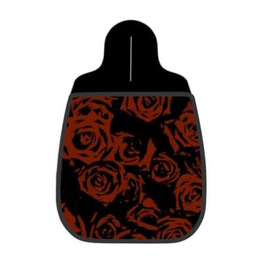 Imagem de Lixeira De Carro Organizador Lixinhocar Rosas Negras Vermelhas