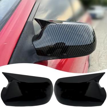 Imagem de Capa de espelho lateral, para Mazda 3 2004 2005 2006 2007 2008 2009 Mazda 3 e 2003 2004 2005 2006 2007 2008 Mazda 6,2 peças conjuntos de capa de seta acessórios para carro - Fibra de carbono
