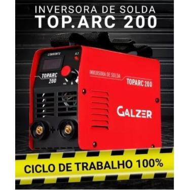 Imagem de Inversora de solda galzer top arc 200 amperes 220v