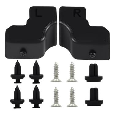 Imagem de Amortecedor de borracha superior para porta traseira LH e RH com 2 clipes, almofada de borracha superior para porta traseira compatível com Ford F-250 F-350 F-450 F-550 Super Duty 2017-2022, substitui