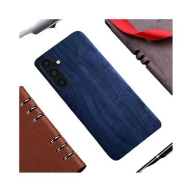 Imagem de Capa De Couro Com Padrão De Madeira De Bambu Para Samsung Galaxy A16 A