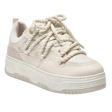 Imagem de Tênis Feminino Via Marte Sneaker Cadarço Grosso Bege 37