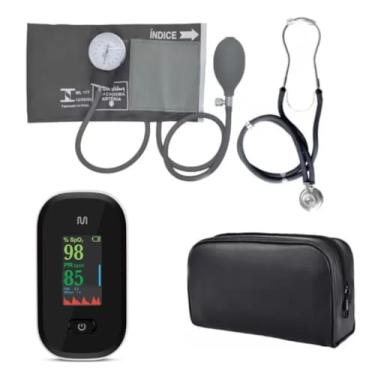 Imagem de Kit Acadêmico Para Enfermagem Premium Com Oxímetro E Estojo… (GRAFITE)