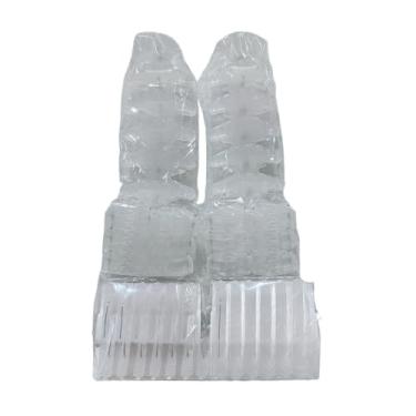 Imagem de kit 60 acessórios de piranhas bico de pato presilha salão tridente prendedor de cabelo(transparente)