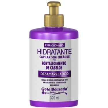 Imagem de Creme Hidratante Sem Enxágue Gota Desamarelador Matizador 320ml
