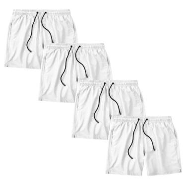 Imagem de Kit 4 Short Masculino Bermuda Praia Academia Treino Esporte - Trendixx